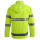 Reflective safety jacket with hood